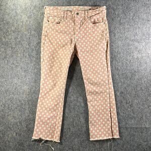 Anthropologie Pilcro and The Letterpress Bootcut Polka Dot Jean Corduroy Crop 30